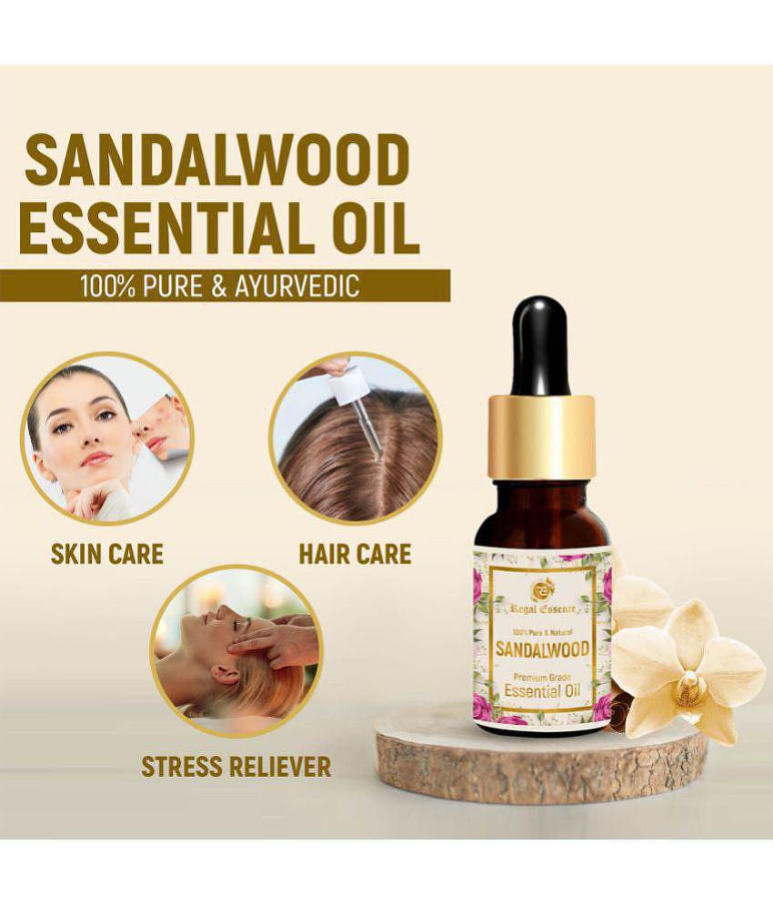 Regal Essence Sandalwood Essential Oil for Skin & Face 100% Pure Best Therapeutic Grade for Aromatherapy - 15ml (Pack of 1)