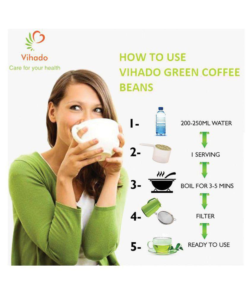 Vihado Natural Green Coffee Beans 100 gm Unflavoured Single Pack