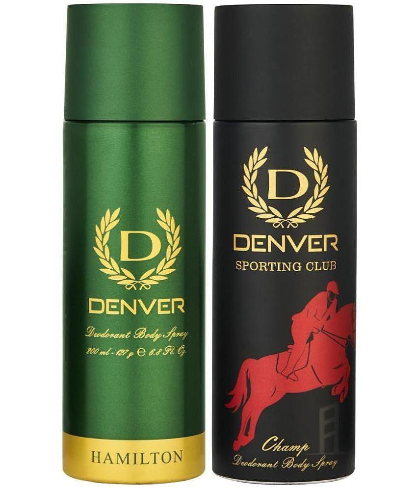 Denver Hamilton & Champ Deodorant Spray for Men 400 ml ( Pack of 2 )