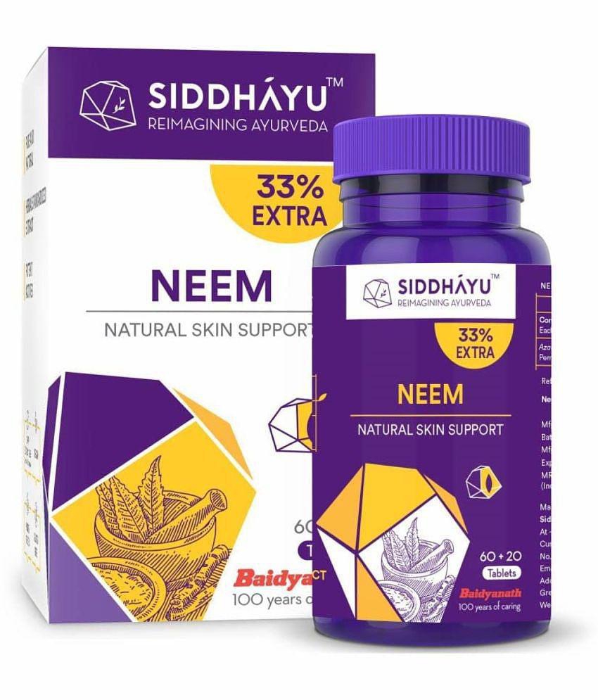 SIDDHAYU Neem Tablet | Blood Purifier Tablet 80 gm Pack Of 2