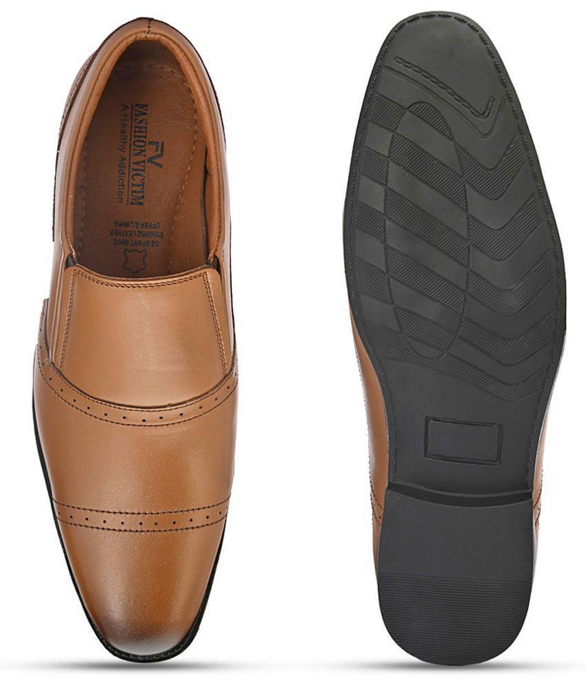 Trendy Women Fashion Victim - Brown Men's Brogue Formal Shoes - None 2025 at ShopCircuit | ONDC