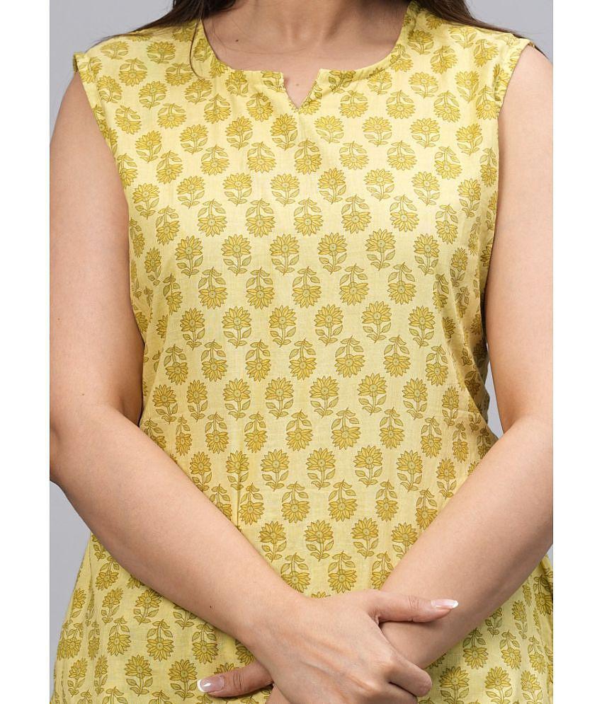Premium Men Frionkandy Yellow Cotton Womens Nightwear Nightsuit Sets ( Pack of 1 ) - None 2025 a