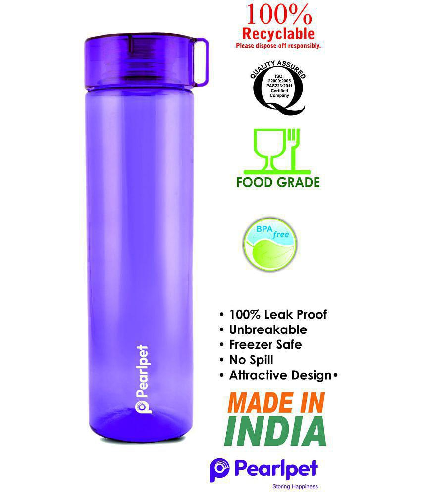 PearlPet - Purple Water Bottle ( Pack of 6 ) - Purple