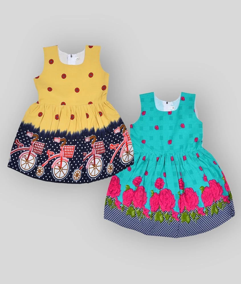 Modern Women Sathiyas  Baby Girls Floral Printed Frocks - None 2025 at ShopCircuit | ONDC