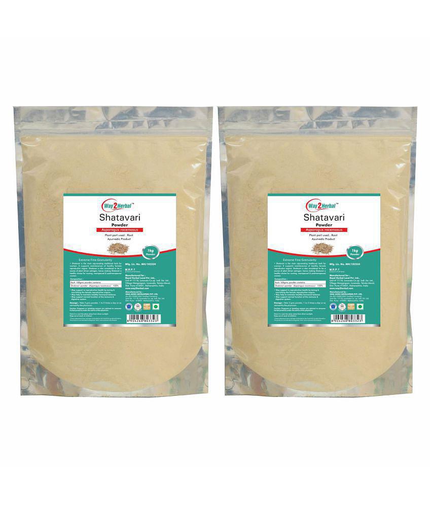 Way2Herbal Shatavari Powder 1 kg Pack of 2