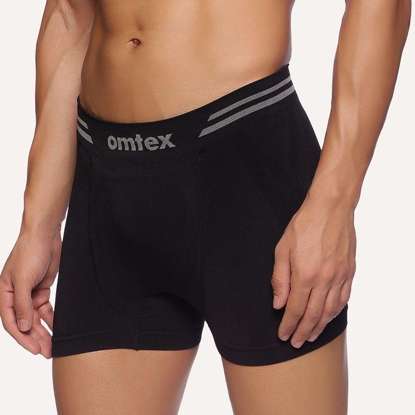 Stylish Men Omtex - Black Nylon Mens Trunks ( Pack of 1 ) - None 2025 at ShopCircuit | ONDC
