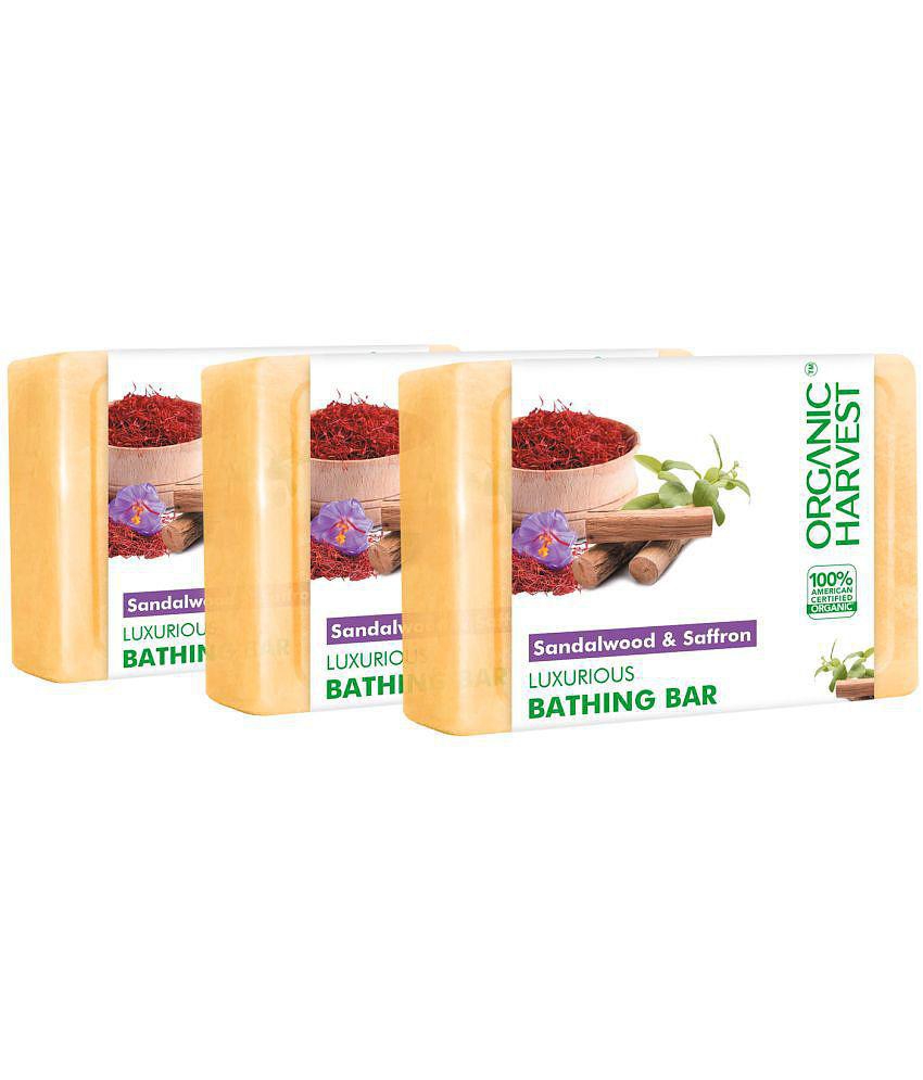 Organic Harvest - Moisturizing Bathing Bar for All Skin Type ( Pack of 3 )