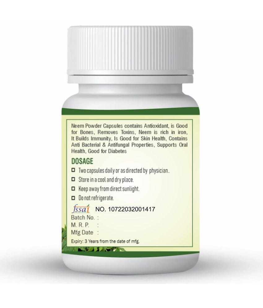 xovak pharmtech Organic Neem Capsule 100 gm Pack Of 2