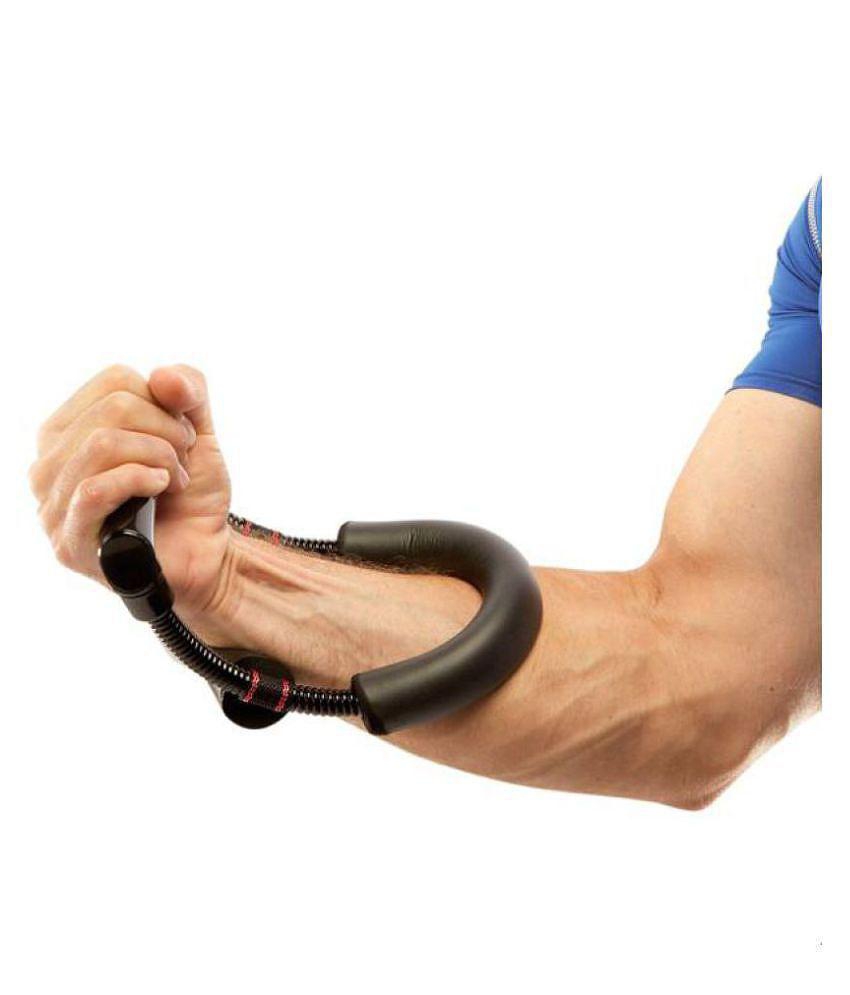 A1VK Adjustable Forearm Strengthener Wrist Exerciser Equipment for Upper Arm Workout and Strength Training - Black