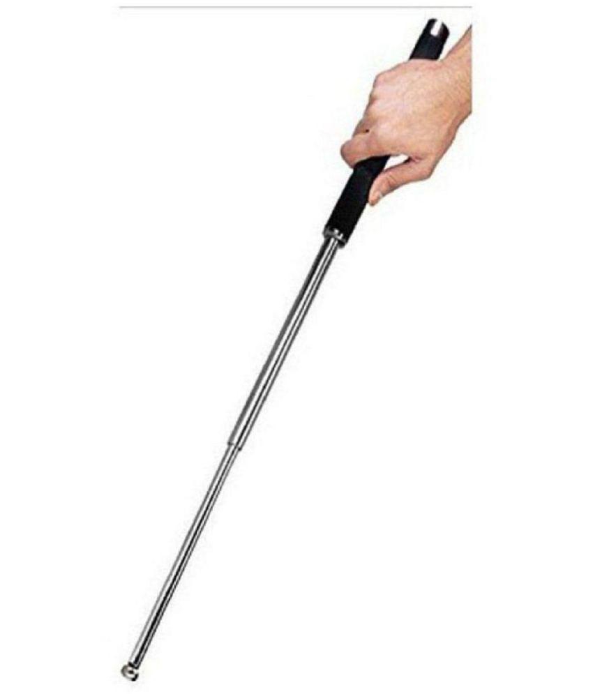 DHS Mart Self Defense Stick Heavy Metal Polish Stick Steel.Prop Stretchable Extendable Stick For Safety 1 no.s