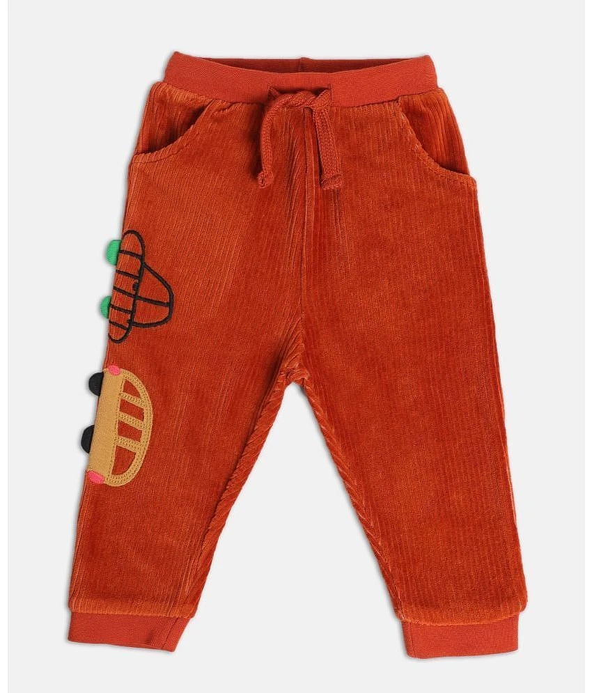 Buy Online Miniklub Retail Private Limited MINI KLUB - Brown Cotton Blend Trackpant For Baby Boy ( Pack of 1 ) - None