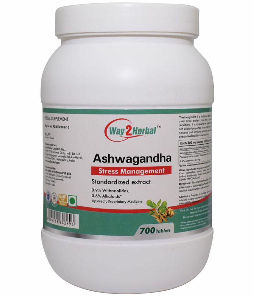 Way2Herbal Ashwagandha Tablet 700 no.s Pack Of 1