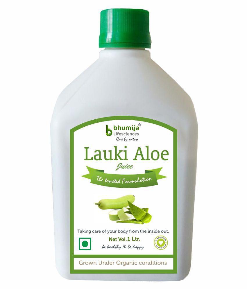 BHUMIJA LIFESCIENCES Lauki Aloe Juice  Health Drink Liquid 1 l