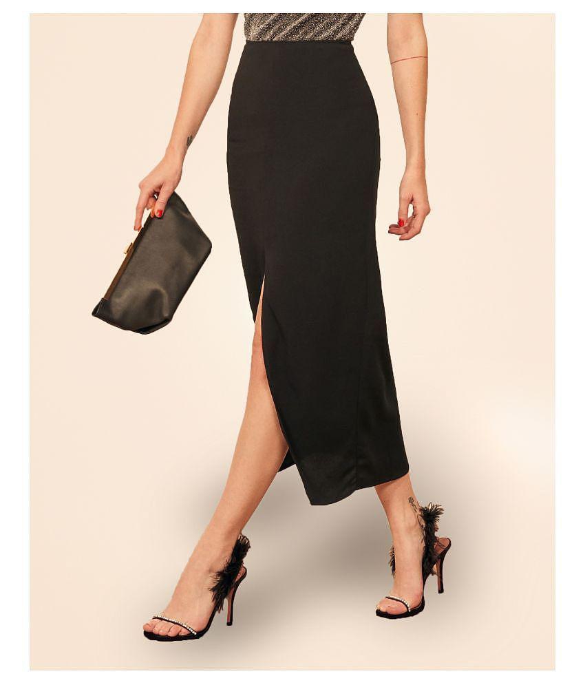 Elegant Men Addyvero Cotton Lycra Pencil Skirt - Black - 30 2025 at ShopCircuit | ONDC