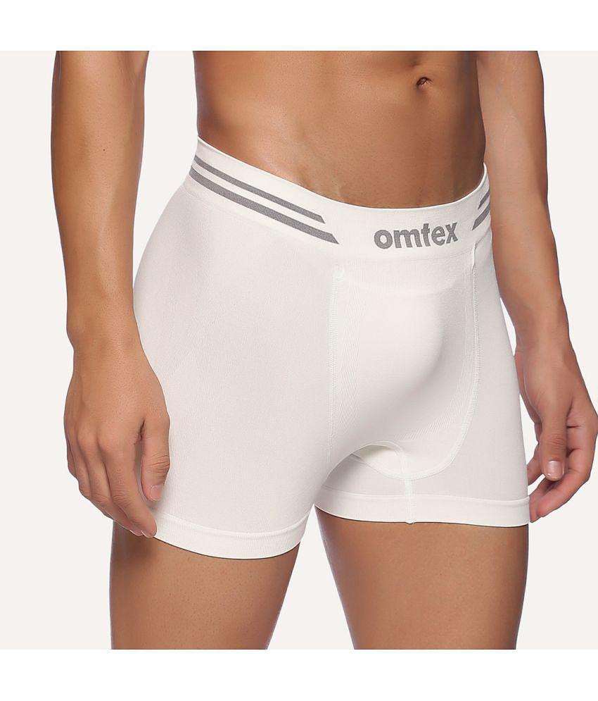 New Men Omtex Nylon Mens Trunks ( White ) - None 2025 at ShopCircuit | ONDC
