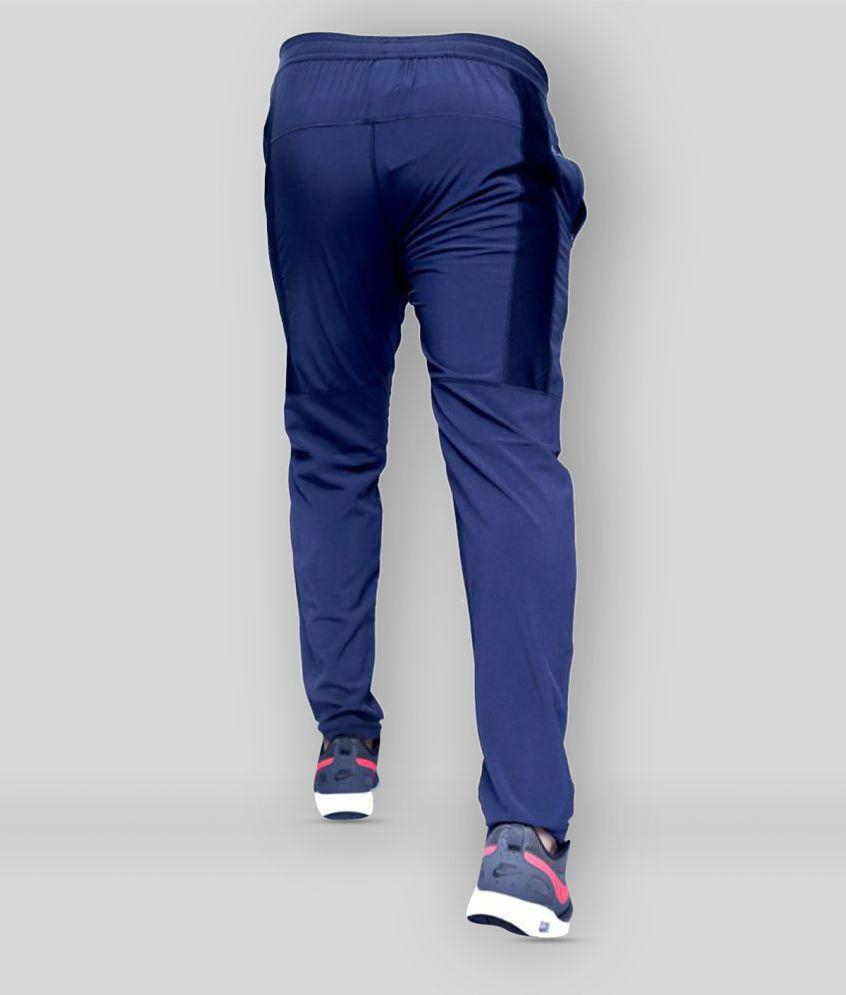 RANBOLT - Navy Blue Polyester Men's Trackpants ( Pack of 1 ) - S