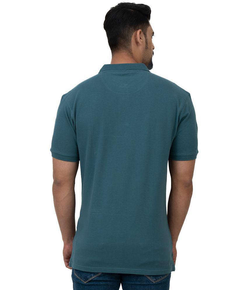 Latest Women Cotstyle - Blue Cotton Blend Regular Fit Men's Polo T Shirt ( Pack of 1 ) - None 20