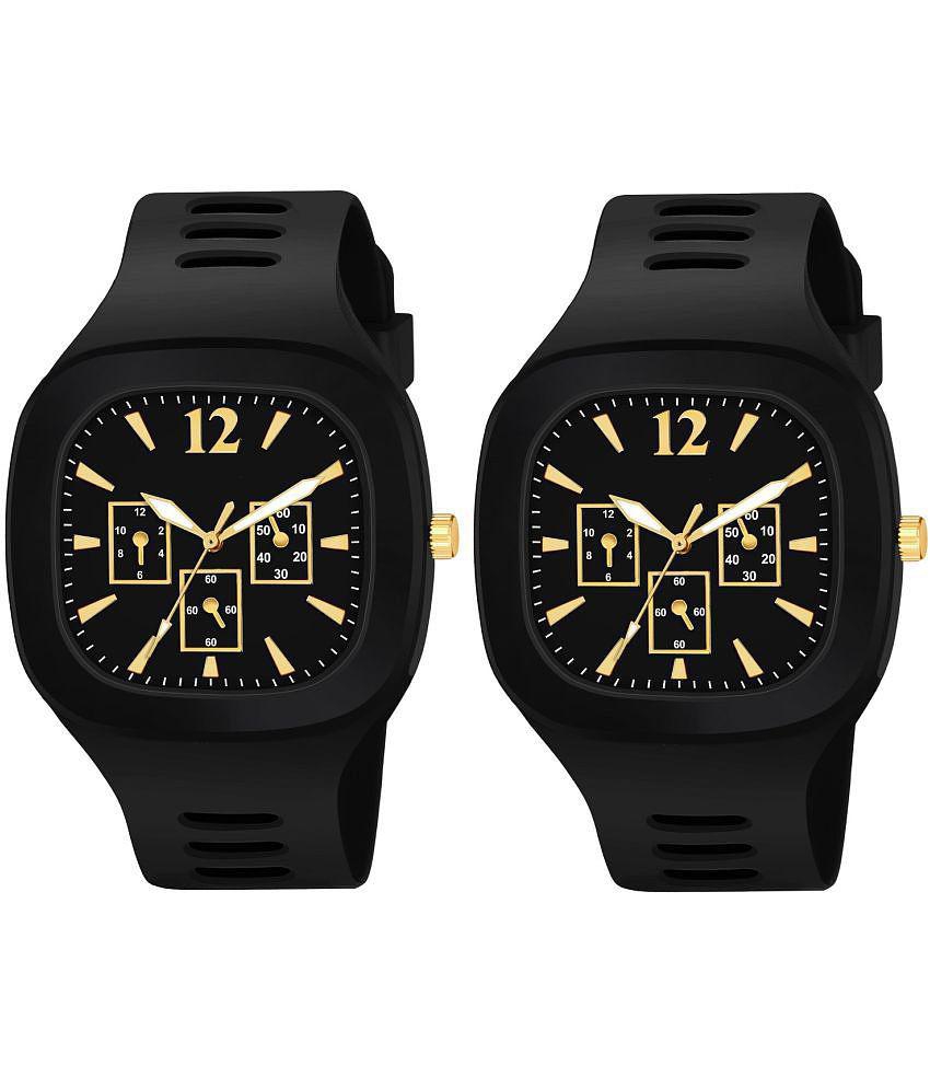 Hala - Black Silicon Analog Men's Watch