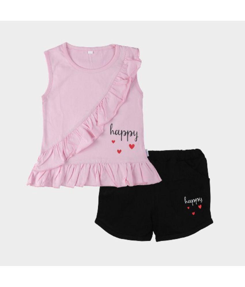 Latest Men CATCUB - Pink Cotton Girls Top With Shorts ( Pack of 1 ) - None 2025 at ShopCircuit |