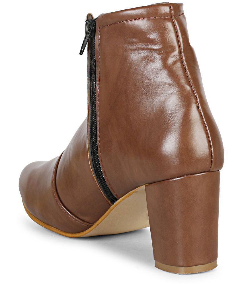 Ishransh - Brown Women's Ankle Length Boots - None