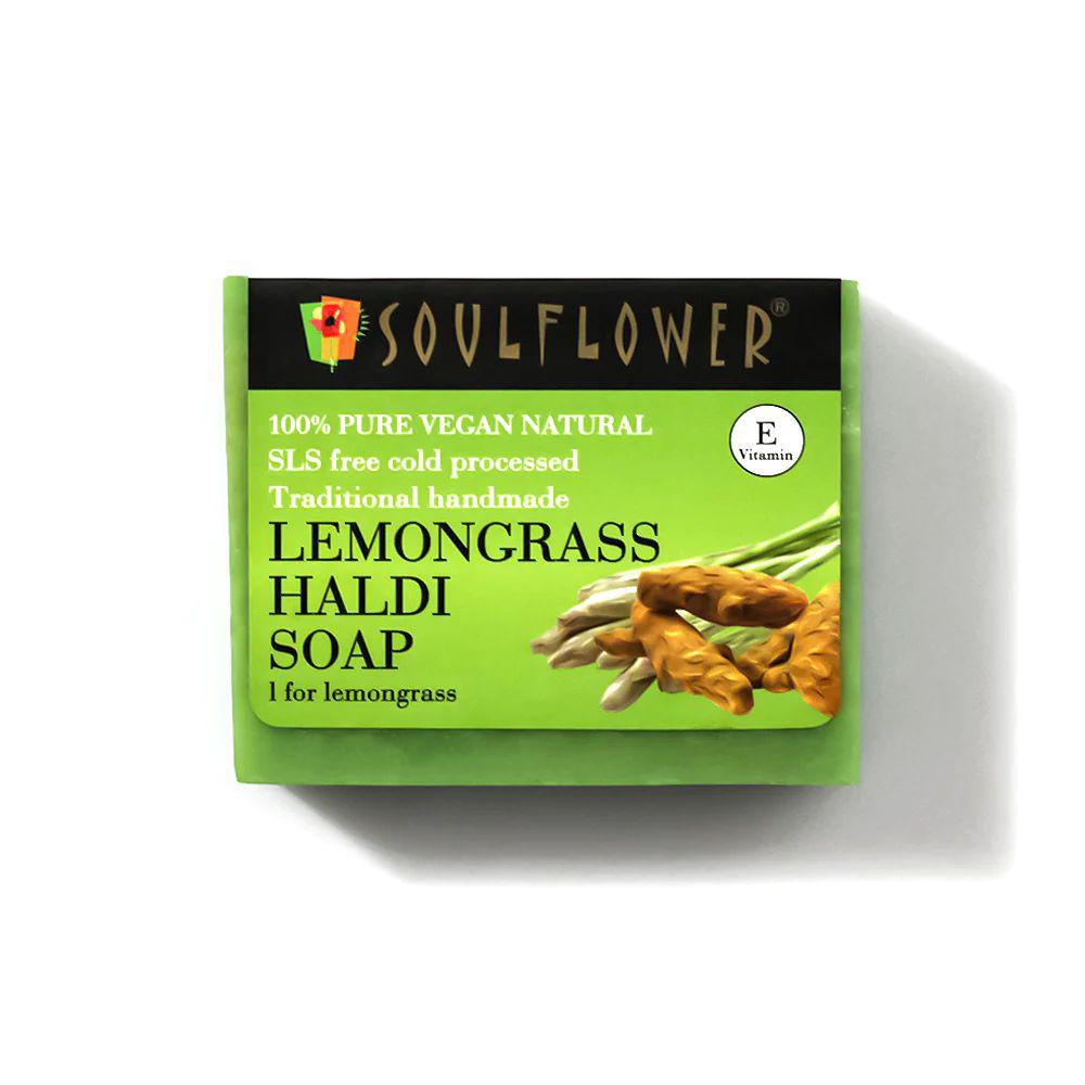 Lemongrass Haldi Soap for Fine Lines & Wrinkles