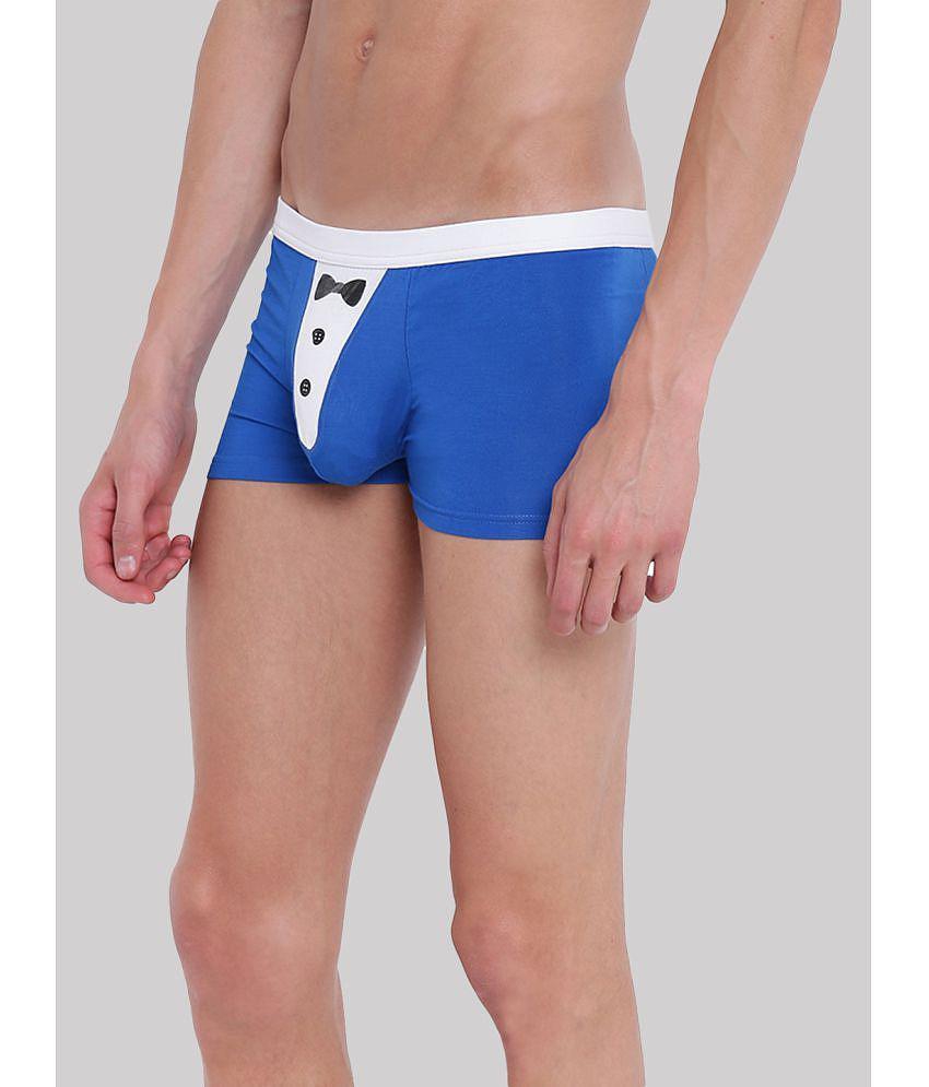 New Men La Intimo - Blue LITR005 Cotton Blend Mens Trunks ( Pack of 1 ) - None 2025 at ShopCircu