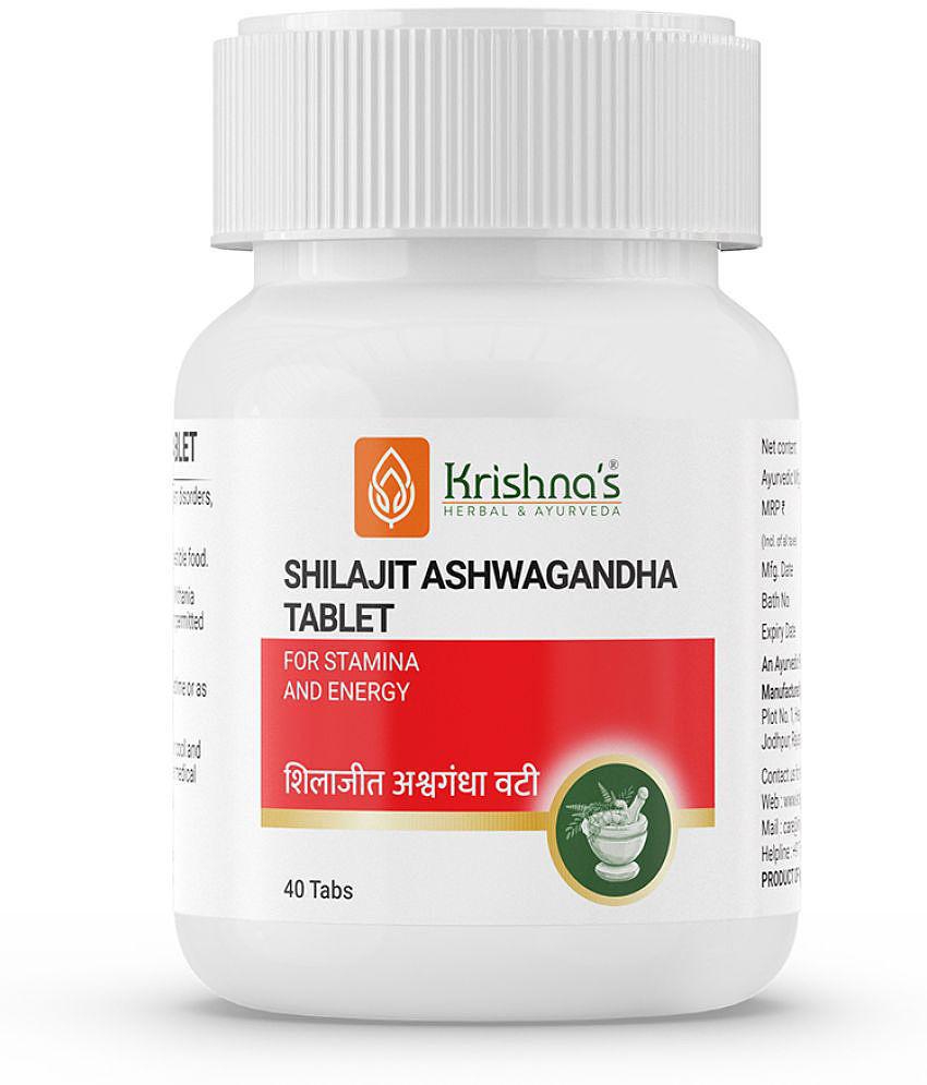 Krishna's Shilajit Ashwagandha Tablet - 40 Tab