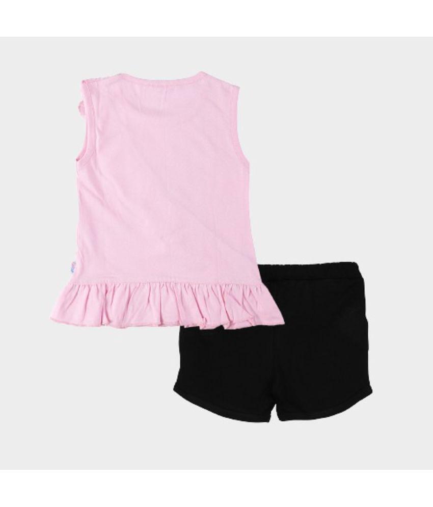 Latest Men CATCUB - Pink Cotton Girls Top With Shorts ( Pack of 1 ) - None 2025 at ShopCircuit |