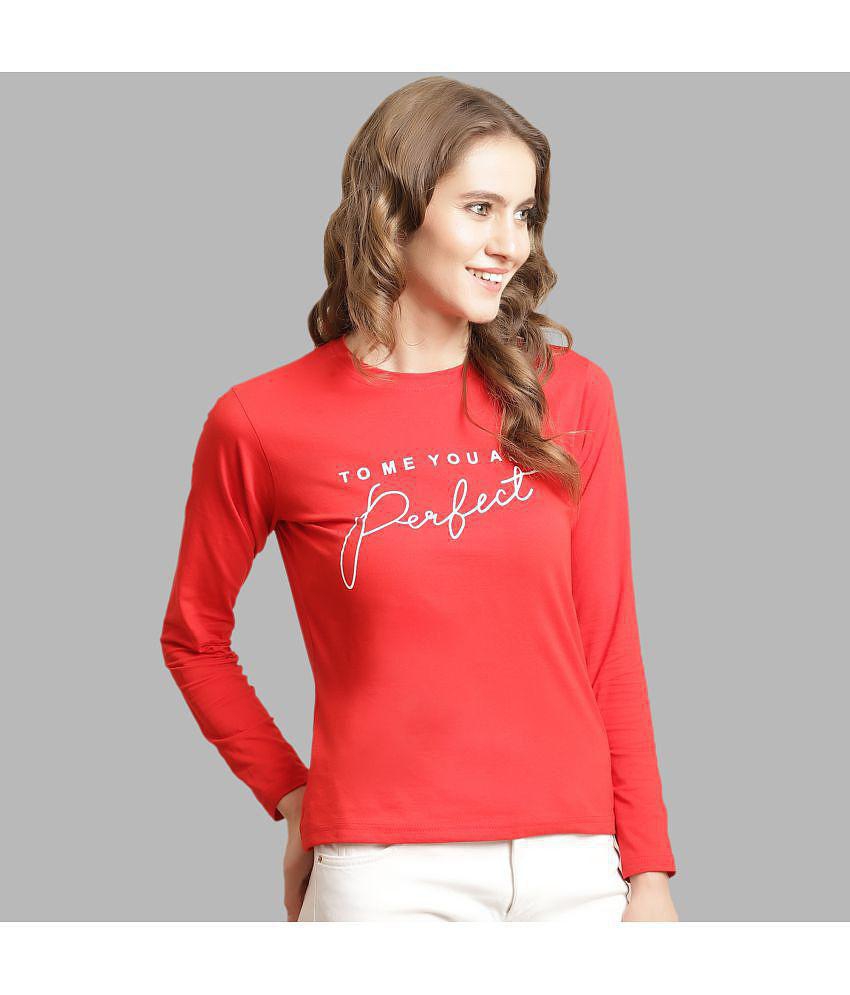 Latest Women Fabflee - Multicolor Cotton Regular Fit Womens T-Shirt ( Pack of 2 ) - None 2025 at