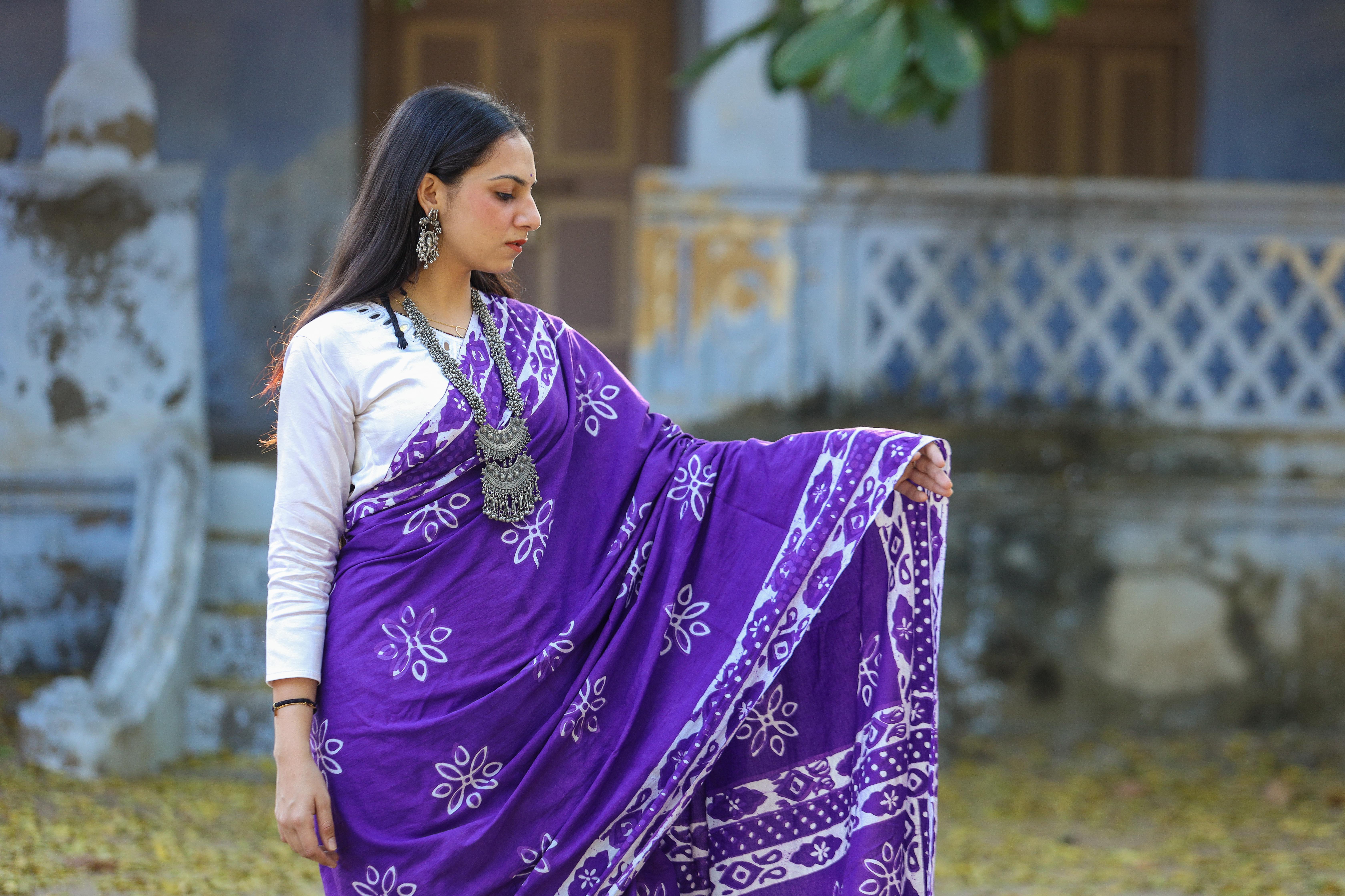 Harita Muslin Khadi Saree