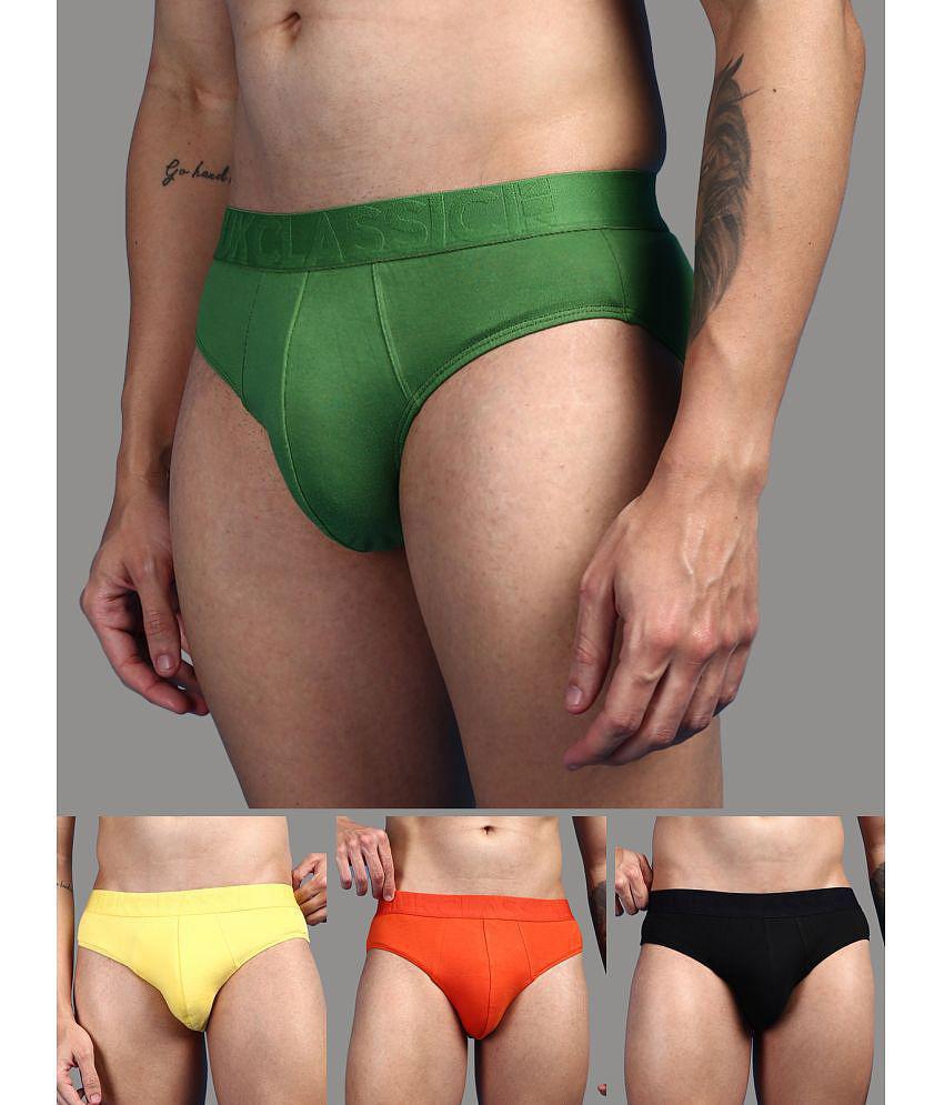 ONN - Multicolor Cotton Mens Briefs ( Pack of 4 ) - None