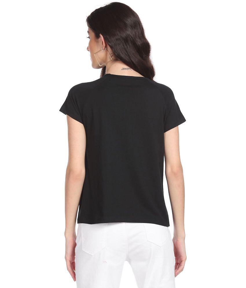 Sugr Cotton Black T-Shirts - Single - M