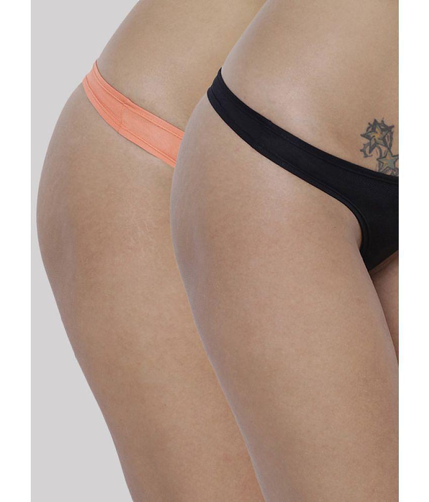 Modern Men BASIICS By La Intimo - Multicolor BCPSS010B Polyester Solid Women''s Bikini ( Pack of