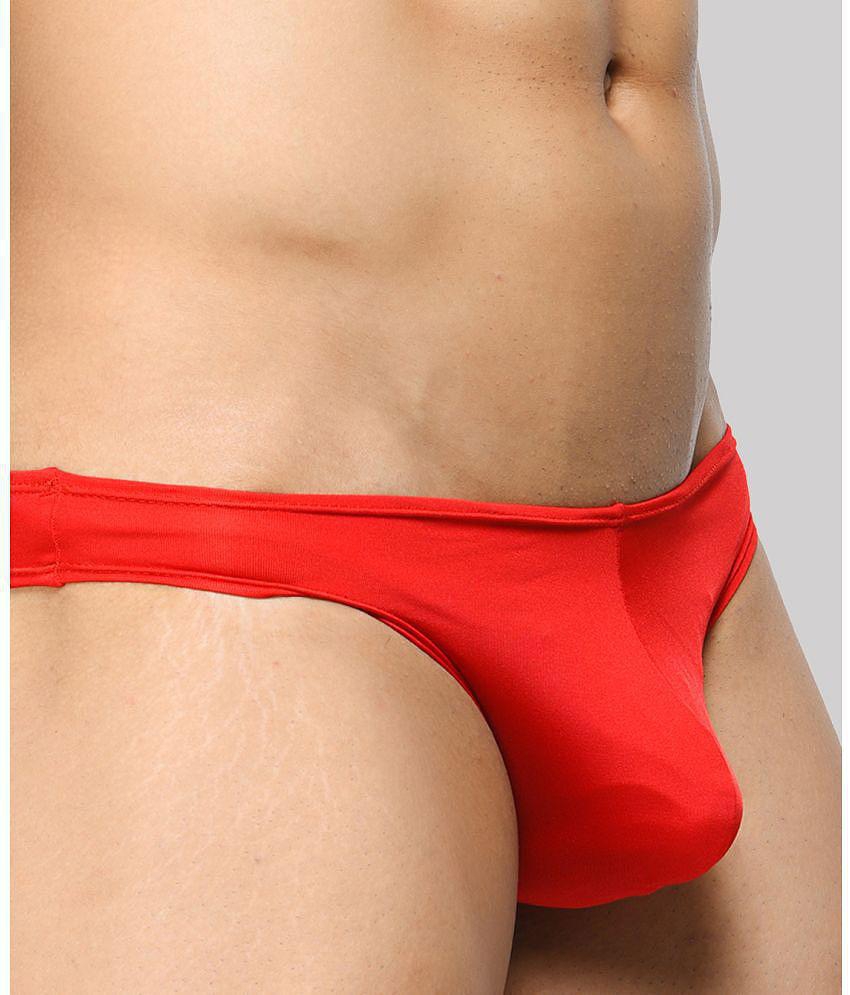 Trendy Men BASIICS By La Intimo - Red BCSSS01 Polyester Men's Bikini ( Pack of 1 ) - None 2025 a