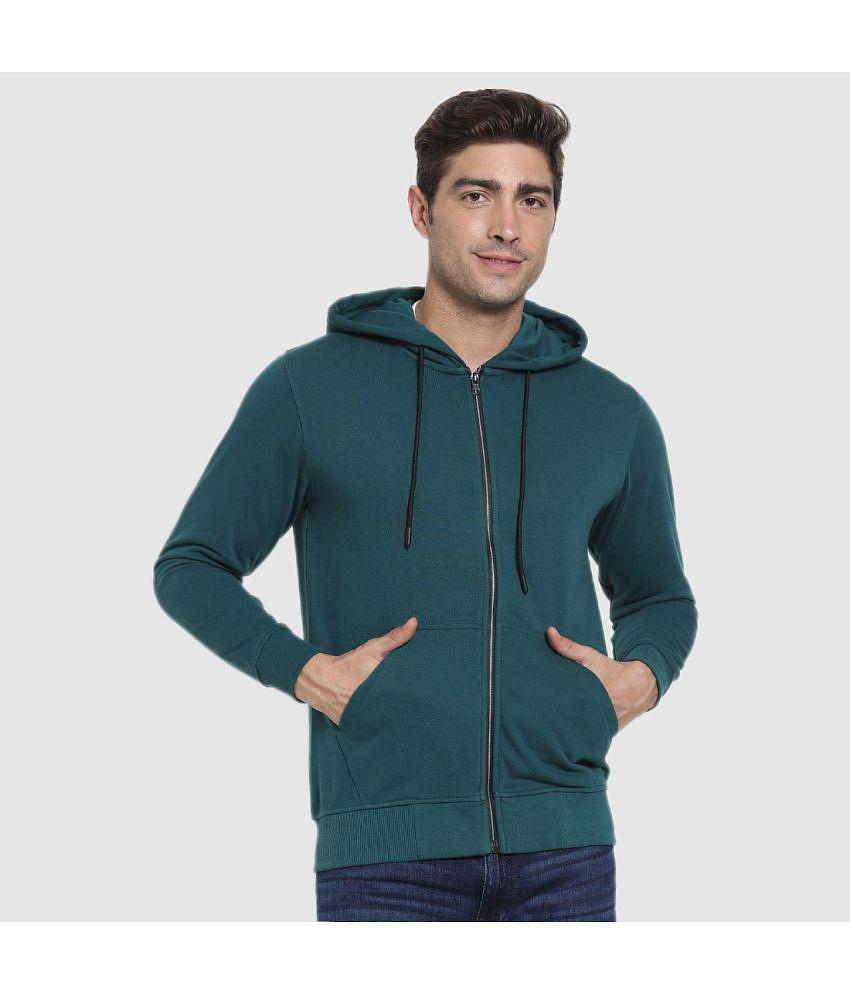 Bewakoof - Green Fleece Regular Fit Men's Sweatshirt ( Pack of 1 ) - None