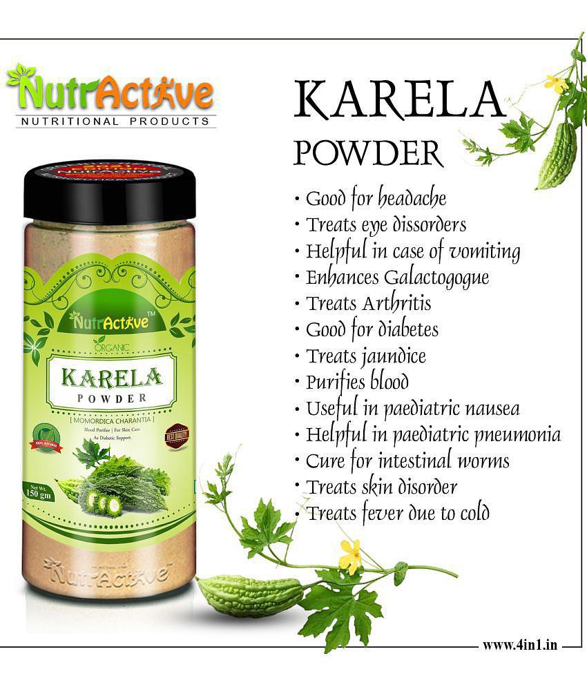 NutrActive Karela For Heathy Skin Care Powder 750 gm Pack Of 5