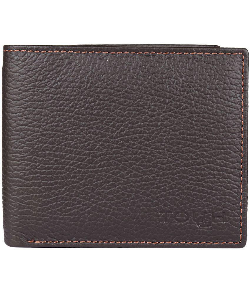 Top Men Tough Brown Leather ATM + Money Slot 6 Slot Card Holder For Men & Women - Brown 2025 at 