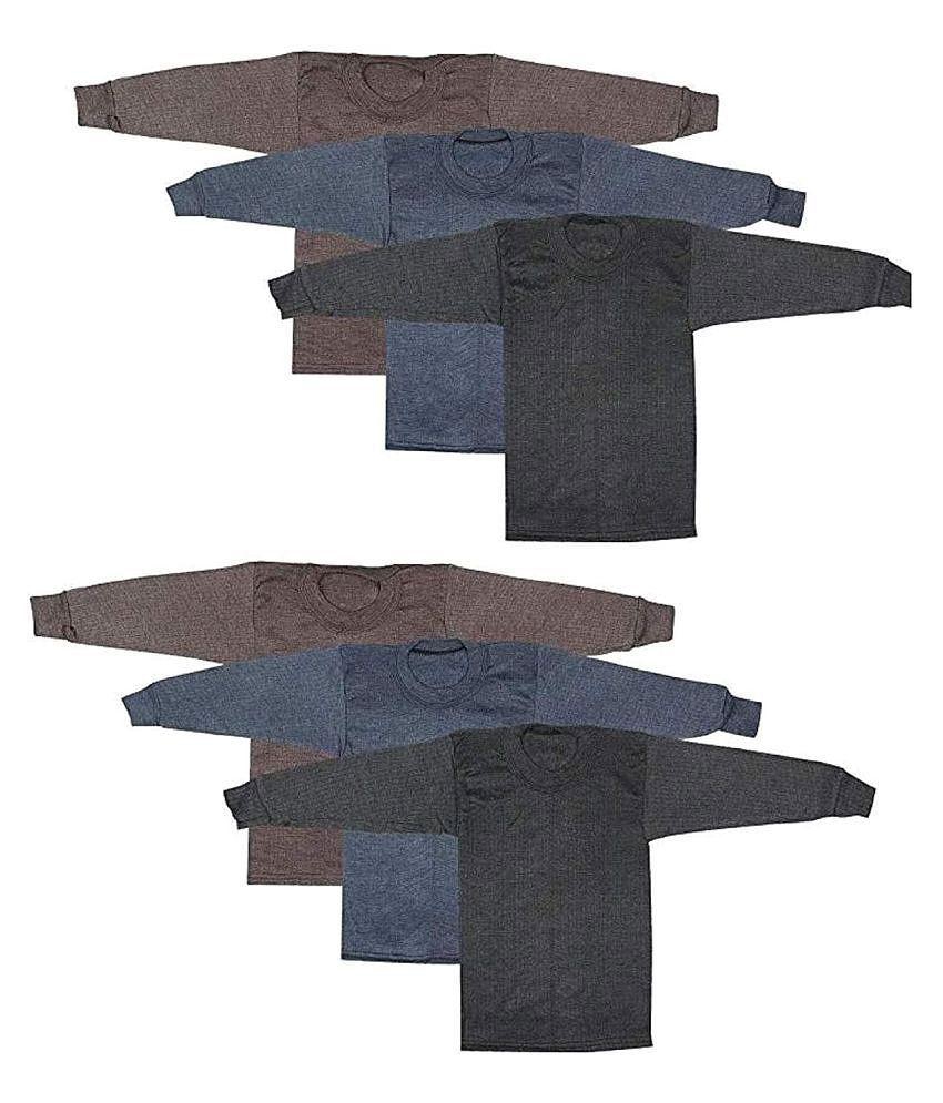 Best Men Zacharias Baby Kids Winter Thermal Top Pack of 6 - None 2025 at ShopCircuit | ONDC