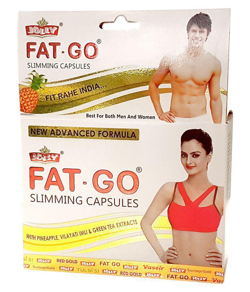 Jolly Pharma Fat Go Capsules & Fat Go Massage Oil - Green Tea Sachets -Fat Burner Products Pack of 3