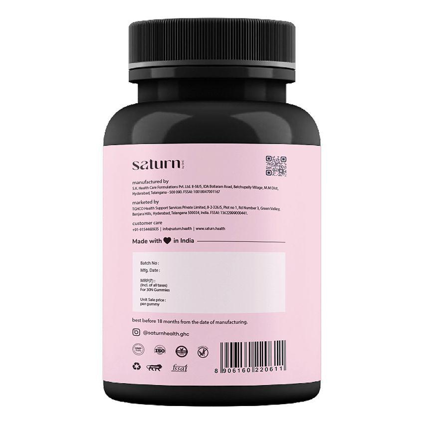 Saturn by GHC Hyaluronic Acid Beauty Gummies for Skin Glow and Radiance (30 No)