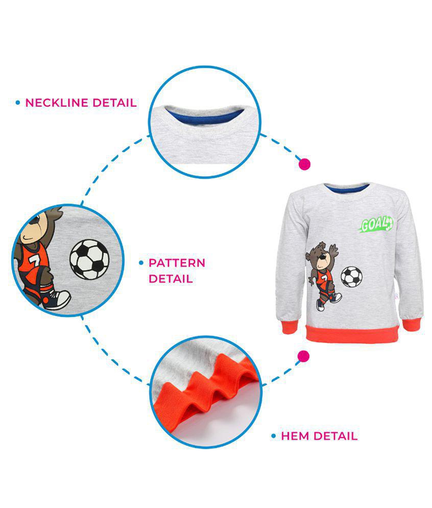 Trendy Men CATCUB - Gray Cotton Blend Boy''s T-Shirt & Pants ( Pack of 1 ) - None 2025 at ShopCi