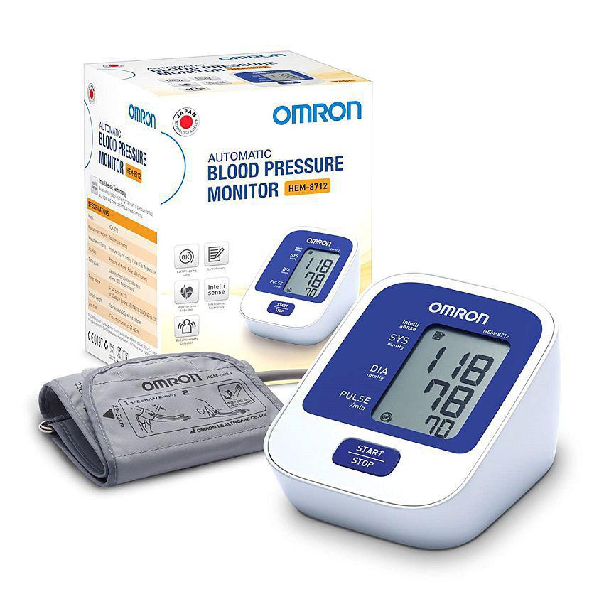 Omron 8712 Automatic Blood Pressure Monitor (White and Blue)