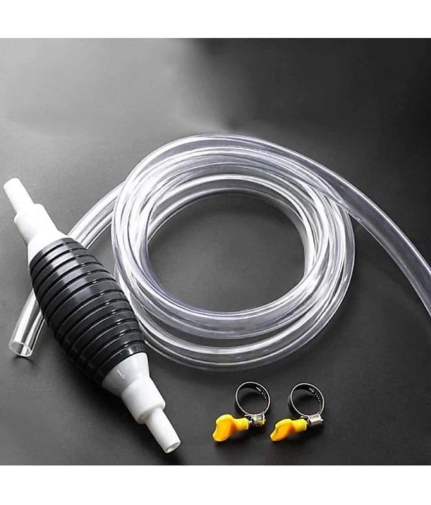 Fuel Transfer Pump Kit Tank Sucker Latest High Flow Hand Pump Portable Manual Car Fuel Transfer Pump with 2M Hose for Oil Liquid Water Fish Tank (2 Meter)