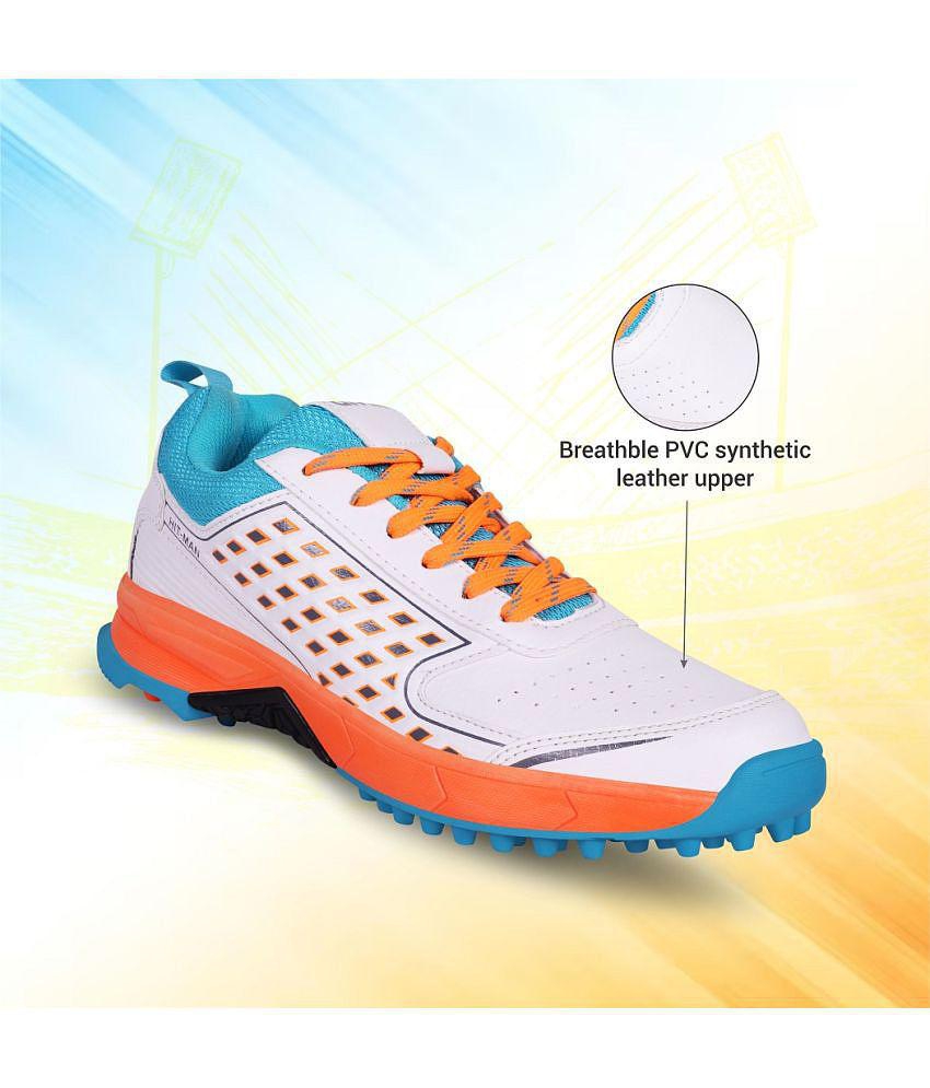 Latest Men Aivin Hit-Man Orange Cricket Shoes - 10 2025 at ShopCircuit | ONDC