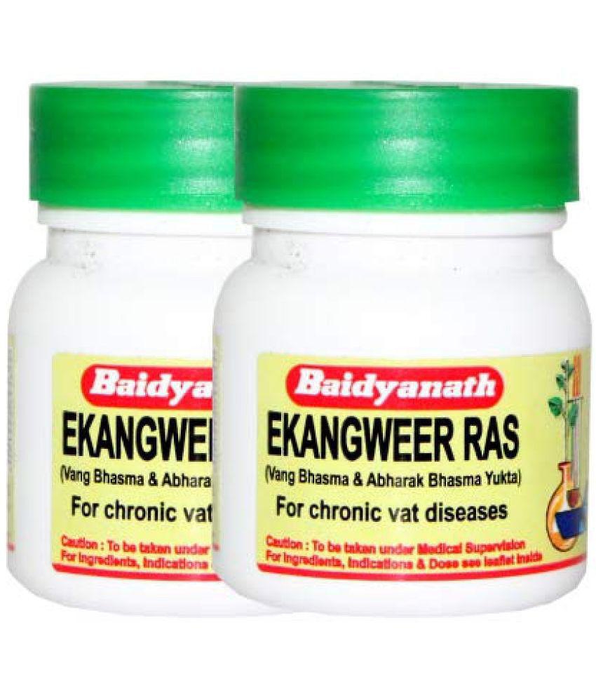 Baidyanath Ekangweer Ras, Pain Relief, 40 Tablets (Pack of 2)