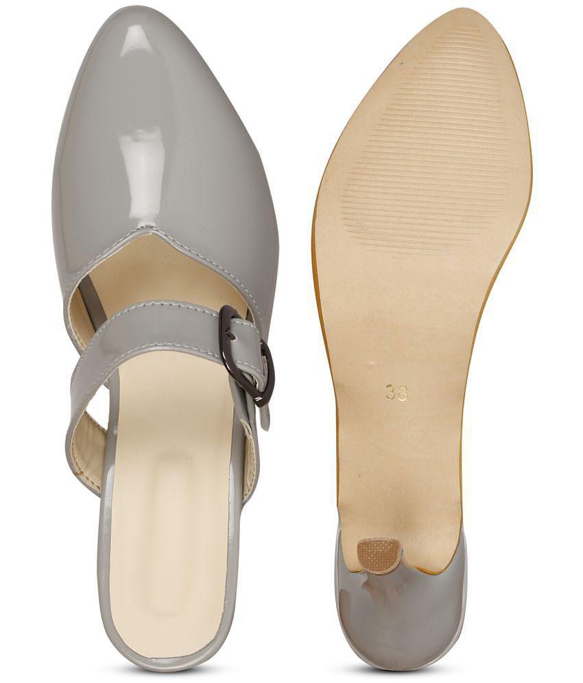 Ishransh - Gray Women's Mules Heels - None