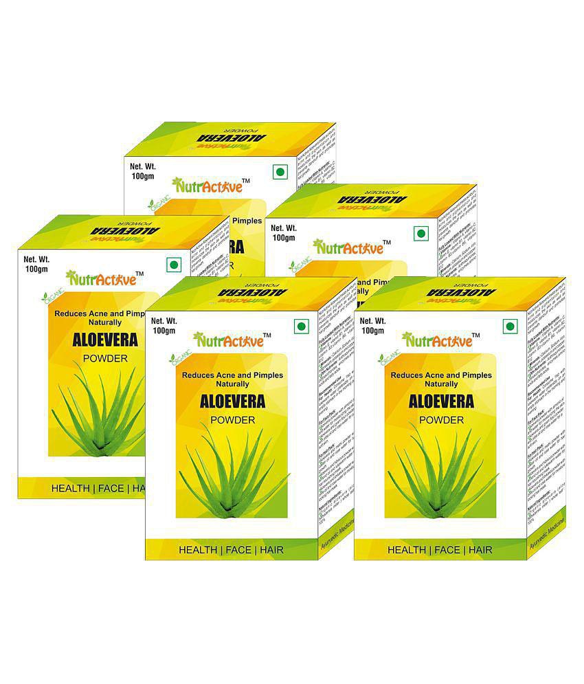 NutrActive Aloevera Powder 100 gm Pack Of 5