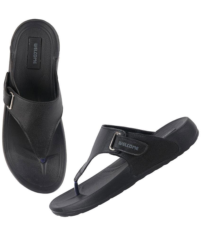 Premium Men Welcome - Black Mens Sandals - None 2025 at ShopCircuit | ONDC