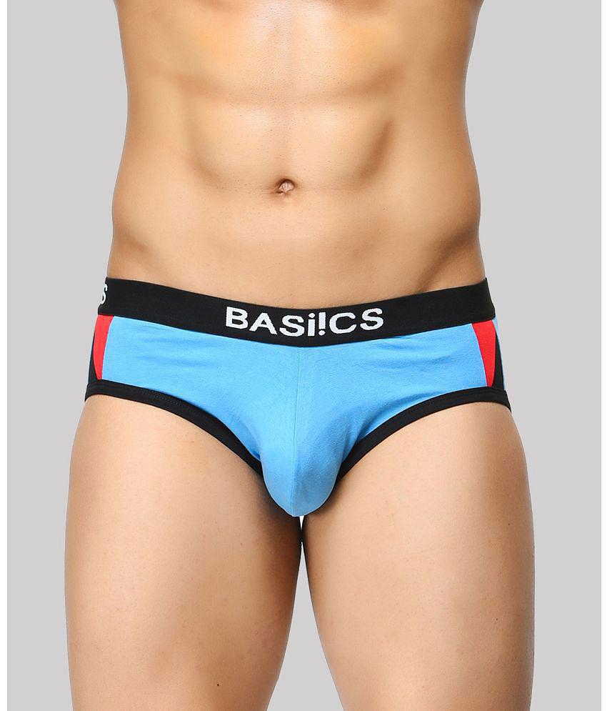 Modern Men BASIICS By La Intimo - Blue BCSBR07 Spandex Men's Briefs ( Pack of 1 ) - None 2025 at