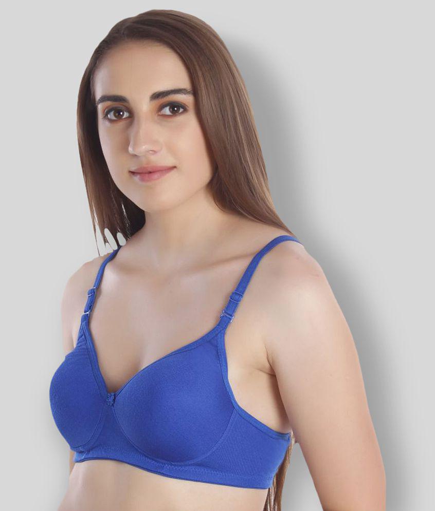 Affordable Women MiEstilo - Multicolor Cotton Padded Women's Everyday Bra ( Pack of 3 ) - 40B 20